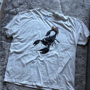 Nike White T-Shirt with Black Scorpion Design
